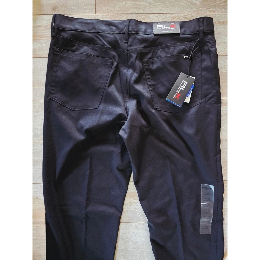 RLX Ralph Lauren Mens 34x34 Tailored Fit‎ Golf Pants Black NWT